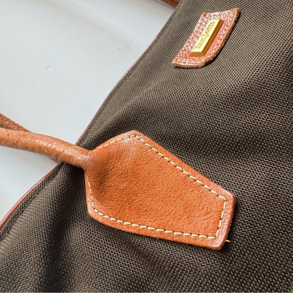 Vintage Eric Javits Brown Tan Tote Bag Rare - Picture 8 of 16